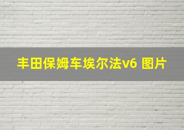 丰田保姆车埃尔法v6 图片